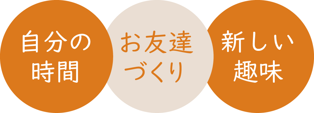 初心者向けおすすめポイントは自分の時間、お友達作り、新しい趣味